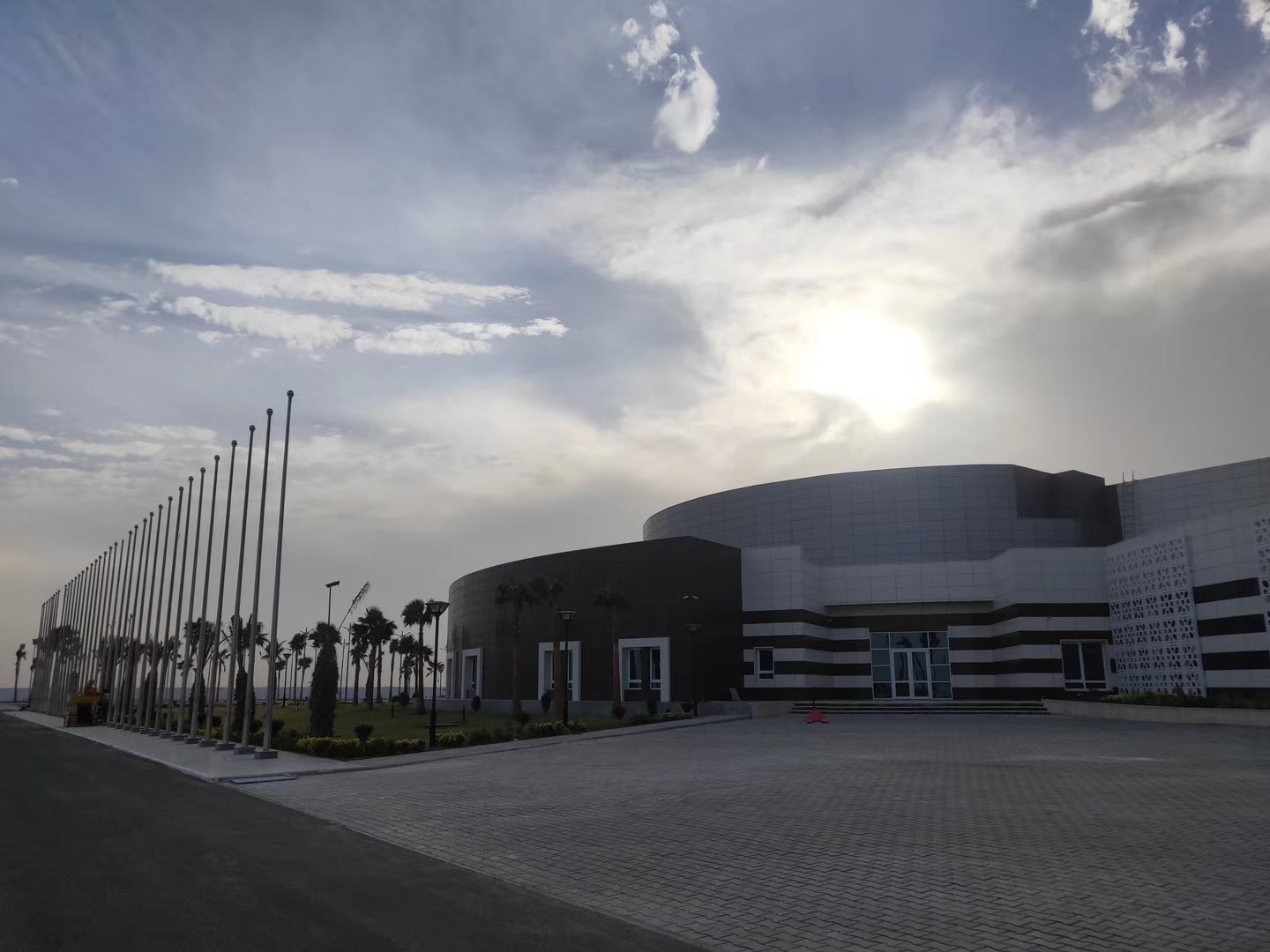 Parliament Building in Islamic Republic of Mauritania Установка блока