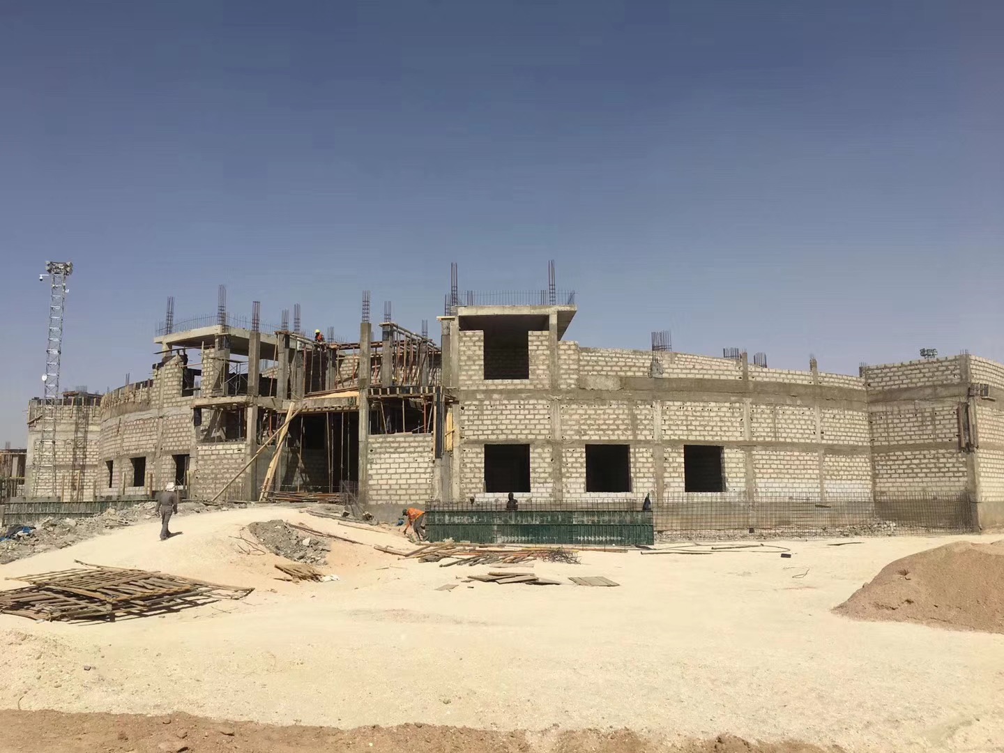 Parliament Building in Islamic Republic of Mauritania Здание парламента в Исламской Республике Мавритания